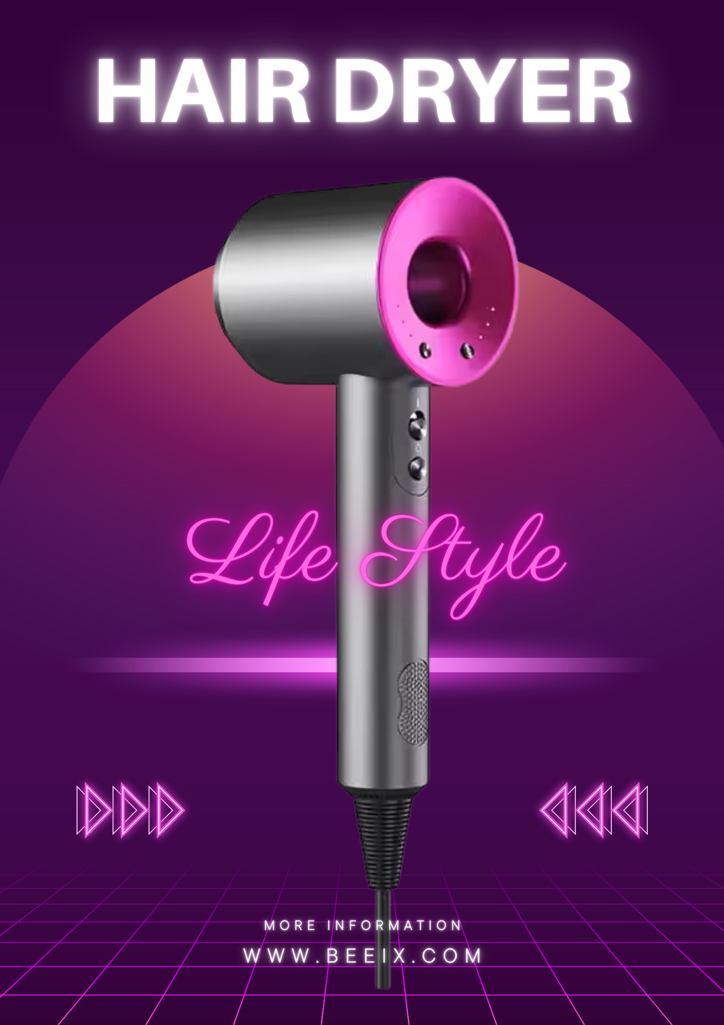 2024 Latest High Speed Negative Ion Hair Dryer | 5 Pieces in Set | Professional Salon Multi functional Styler