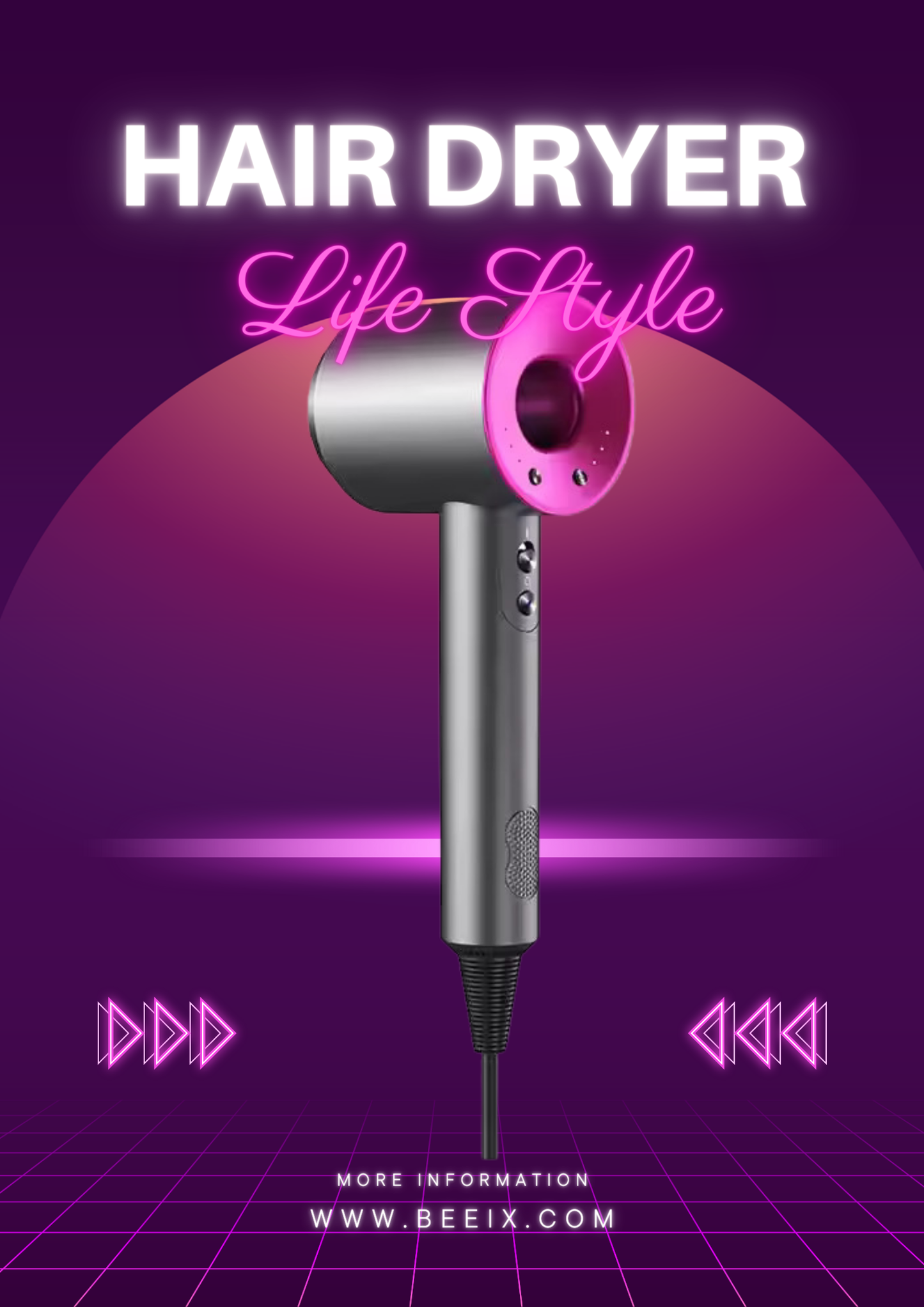 2024 Latest High Speed Negative Ion Hair Dryer | 5 Pieces in Set | Professional Salon Multi functional Styler