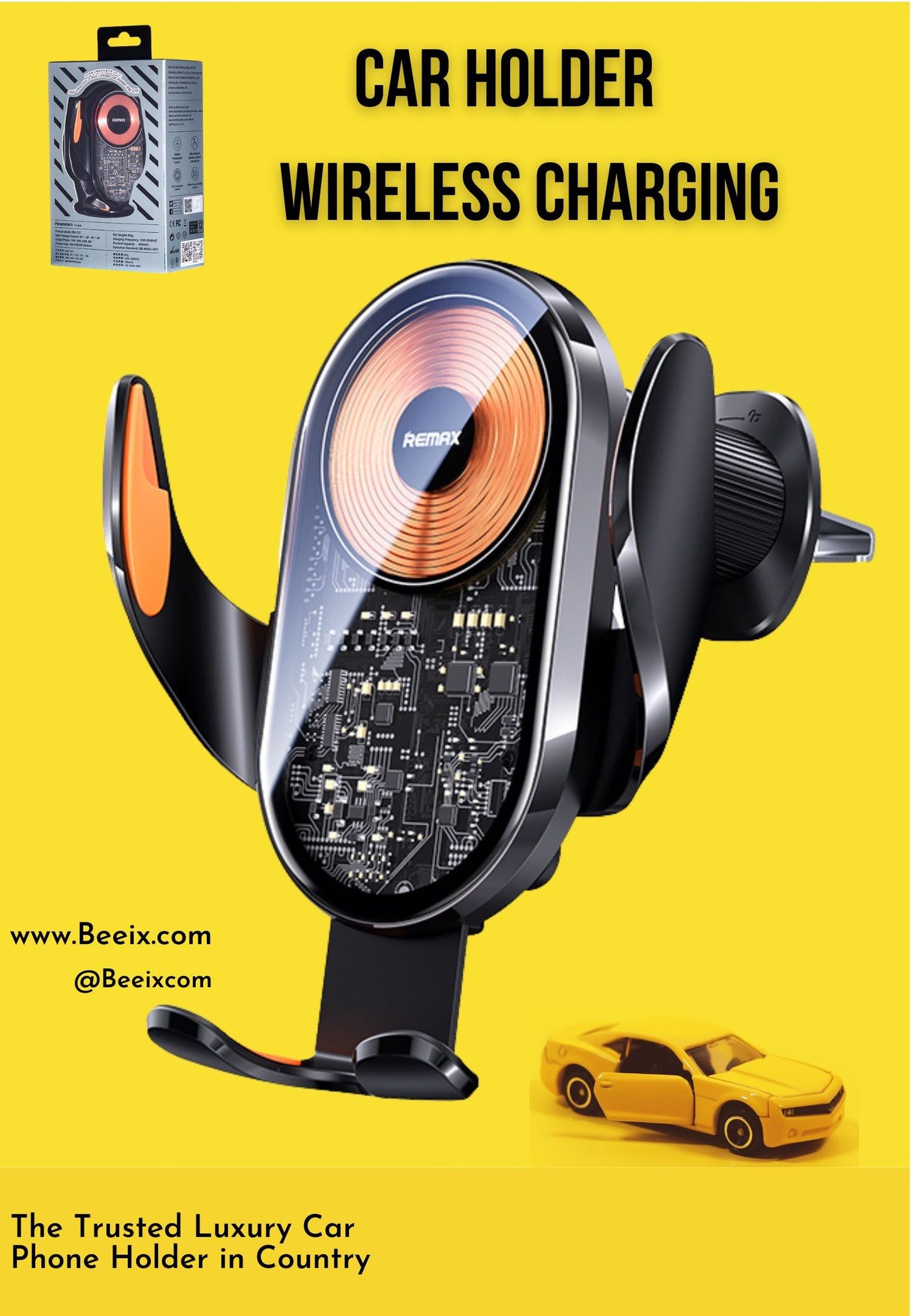 Wireless Charger ➕ Car Holder for Mobile Phone